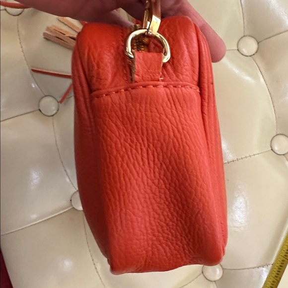 Vera Pelle genuine leather Orange Crossbody Bag - Picture 5 of 13